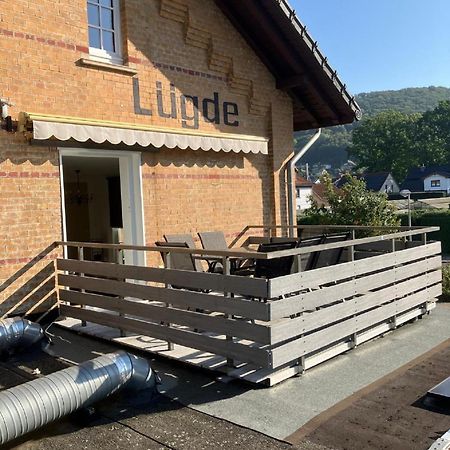 Ferienwohnung Im Bahnhof Luegde Esterno foto